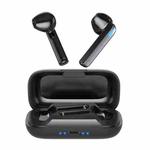 BQ02 TWS Semi-in-ear Touch Bluetooth Earphone with Charging Box & Indicator Light, Supports HD Calls & Intelligent Voice Assistant (Black)