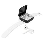 U5 TWS Watch Style Wireless Sports Bluetooth  Earphone with Charging Box, Support Touch & TF Card & Call (White)