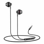 Yesido YH47 3.5mm Metal Line-Control In-Ear Wired Earphone, Length: 1.2m (Black)