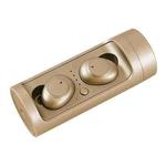 DT-15 Wireless Two Ear Bluetooth Headset Supports Touch & Smart Magnetic Charging & Power On Automatic Pairing (Gold)