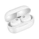 DT-17 Wireless Two Ear Bluetooth Headset Supports Touch & Smart Magnetic Charging & Power On Automatic Pairing (White)
