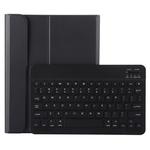 A11B Bluetooth 3.0 Ultra-thin ABS Detachable Bluetooth Keyboard Leather Tablet Case for iPad Pro 11 inch （2018）, with Pen Slot & Holder (Black)