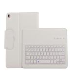 IP09 Bluetooth 3.0 Litchi Texture ABS Detachable Bluetooth Keyboard Leather Tablet Case for iPad Air / Pro 10.5 inch (2019), with Holder (White)