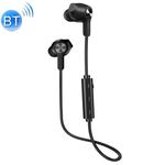 WK V22 Bluetooth 5.0 Wire-controlled Magnetic Bluetooth Earphone, Support Calls (Black)