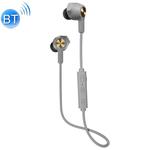 WK V22 Bluetooth 5.0 Magnetic Wire-controlled Bluetooth Earphone, Support Calls(Grey)