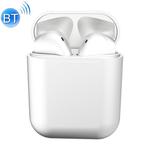 InPods12 TWS Bluetooth 5.0 Metallic Matte Plating Bluetooth Earphone with Charging Case, Supports Call & Touch(White)