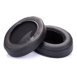 1 Pair Oval Leather Beveled Headphone Protective Case for Brainwavz HM5 / Philip SHP9500(Black)