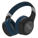 ZEALOT B28 Folding Headband Bluetooth Stereo Music Headset with Display (Black Blue)