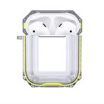 Wireless Earphones Charging Box Transparent TPU Protective Case for Apple AirPods 1 / 2(Yellow)
