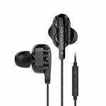 Langsdom D4C 3.5mm Dual Dynamic In-ear Gaming Wired Earphone, Style: Tuned Version (Black)