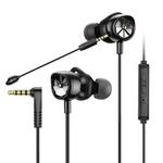 Langsdom G200X In-ear Wired Control Gaming Earphone, Cable Length: 1.2m (Black)