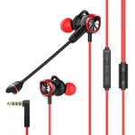 Langsdom G200X In-ear Wired Control Gaming Earphone, Cable Length: 1.2m (Red)