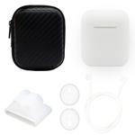Wireless Earphones Shockproof Silicone Protective Case for Apple AirPods 1 / 2(White)
