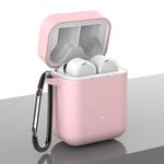 Silicone Earphones Charging Box Protective Case for Xiaomi Air(Pink)