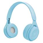 Y08 Hifi Sound Quality Macaron Bluetooth Headset, Supports Calling & TF Card & 3.5mm AUX (Blue)