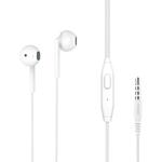 Langsdom MJ31 1.2m Wired Half  In-Ear 3.5mm Interface Stereo Earphones with Mic (White)