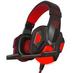 PLEXTONE PC780 Over-Ear Gaming Earphone Subwoofer Stereo Bass Headband Headset with Microphone(Black Red)