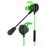 G6 Wired In Ear 3.5mm Interface Stereo Wire-Controlled HIFI Earphones Video Game Mobile Game Headset With Mic (Green)