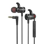 G21 1.2m Wired In Ear 3.5mm Interface Stereo Wire-Controlled HIFI Earphones Video Game Mobile Game Headset With Mic(Black)