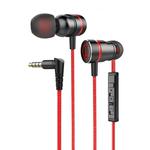 G21 1.2m Wired In Ear 3.5mm Interface Stereo Wire-Controlled HIFI Earphones Video Game Mobile Game Headset With Mic(Red)