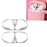 For AirPods Pro 3 Dustproof Inner Cover Frame Metal Sticker (Silver)