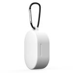 For Xiaomi Redmi AirDots & Xiaomi AirDots Youth Version Earphone Silicone Protective Case with Hook(White)