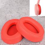 2 PCS For Sony MDR-100ABN / WH-H900N Earphone Cushion Cover Earmuffs Replacement Earpads with Mesh(Red)