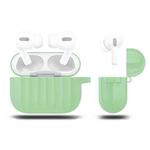 For AirPods Pro Silicone Wireless Earphone Protective Case Storage Box(Green)