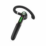 ME-100 TWS Business Rotating Universal True Stereo 5.0 Version Hanging Ear In-Ear Bluetooth Headset(Black+green)