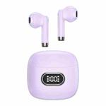 USAMS IAII15 Zero Sense II Series Digital Display Mini TWS Semi-In-Ear Wireless Bluetooth Earphone(Purple)