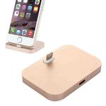 8 Pin Stouch Aluminum Desktop Station Dock Charger for iPhone(Gold)