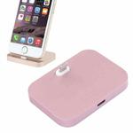 8 Pin Stouch Aluminum Desktop Station Dock Charger for iPhone(Rose Gold)