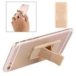 Concise Style Changeable Adjustable Universal Mini Adhesive Holder Stand, Size: 6.4 x 3.1 x 0.2 cm, For iPhone, Galaxy, Huawei, Xiaomi, LG, HTC and Tablets(Gold)