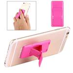 Concise Style Changeable Adjustable Universal Mini Adhesive Holder Stand, Size: 6.4 x 3.1 x 0.2 cm, For iPhone, Galaxy, Huawei, Xiaomi, LG, HTC and Tablets(Magenta)