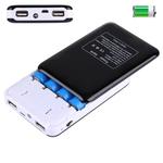 Portable High-efficiency 4 x 18650 Batteries Plastic Power Bank Shell Box with Dual USB Output & Heat Dissipation Hole, Batteries Not Included(Random Color Delivery)