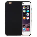 For iPhone 6 & 6s Pure Color Liquid Silicone + PC Protective Back Cover Case(Black)