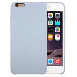 For iPhone 6 & 6s Pure Color Liquid Silicone + PC Protective Back Cover Case(Baby Blue)