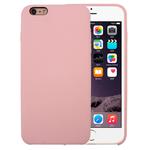 For iPhone 6 & 6s Pure Color Liquid Silicone + PC Protective Back Cover Case(Light Pink)