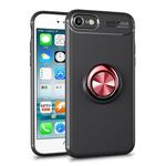 Metal Ring Holder 360 Degree Rotating TPU Case for iPhone 6 & 6s (Black+Red)
