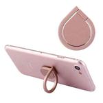 Universal 360 Degree Rotation Drops of water Style Ring Phone Holder Stand(Rose Gold)