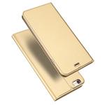 DUX DUCIS Skin Pro Series Horizontal Flip PU + TPU Leather Case for iPhone 6 & 6s, with Holder & Card Slots (Gold)