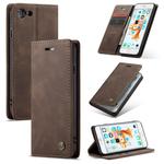 CaseMe-013 Multifunctional Retro Frosted Horizontal Flip Leather Case for iPhone 6 / 6s, with Card Slot & Holder & Wallet(Coffee)