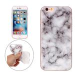 For iPhone 6 & 6s White Marble Pattern Soft TPU Protective Case