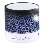 A9 Mini Portable Glare Crack Bluetooth Stereo Speaker with LED Light, Built-in MIC, Support Hands-free Calls & TF Card(Black)