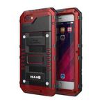 Waterproof Dustproof Shockproof Zinc Alloy + Silicone Case for iPhone 6 & 6s (Red)