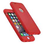 For iPhone 6 & 6s Stylish Lightweight 360 Degree Shockproof Detachable TPU + PC Combination Protective Case(Red)