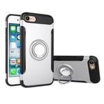For iPhone 6 & 6s Magnetic 360 Degree Rotation Ring Armor Protective Case(Silver)