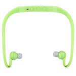 506 Life Waterproof Sweatproof Stereo Wireless Sports Earbud Earphone In-ear Headphone Headset with Micro SD Card Slot, For Smart Phones & iPad & Laptop & Notebook & MP3 or Other Audio Devices, Maximum SD Card Storage: 8GB(Green)