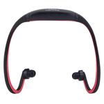 SH-W1FM Life Waterproof Sweatproof Stereo Wireless Sports Earbud Earphone In-ear Headphone Headset with Micro SD Card, For Smart Phones & iPad & Laptop & Notebook & MP3 or Other Audio Devices, Maximum SD Card Storage: 8GB(Red)