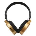 SH-S1 Folding Stereo HiFi Wireless Sports Headphone Headset with LCD Screen to Display Track Information & SD / TF Card, For Smart Phones & iPad & Laptop & Notebook & MP3 or Other Audio Devices(Gold)